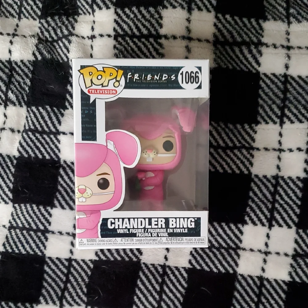 Funko Pink and Light Pink Friends Chandler Bing Pop! Vinyl Box Back - Picture 1 of 6